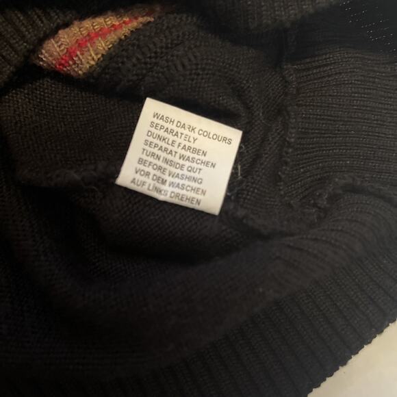 Vintage Claudio M Sweater Mens Medium Black Pullover Cable Knit 50% Wool - Picture 7 of 9